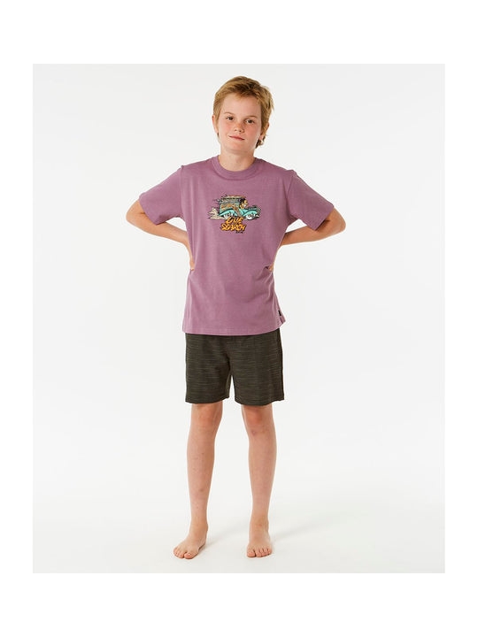 Koszulka RIP CURL Keep On Trucking Tee -Boy fioletowy - Adventure Sports
