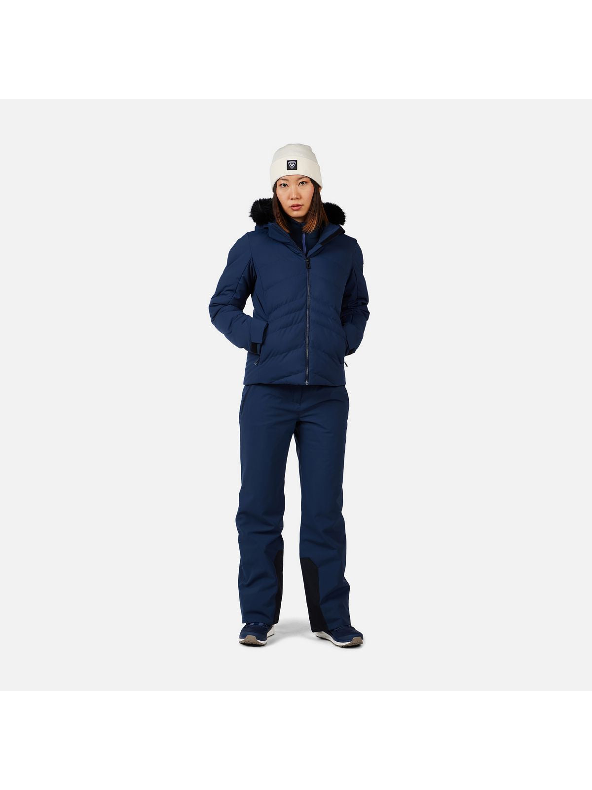 Kurtka narciarska damska ROSSIGNOL W STACI INSULATED JKT granatowa
