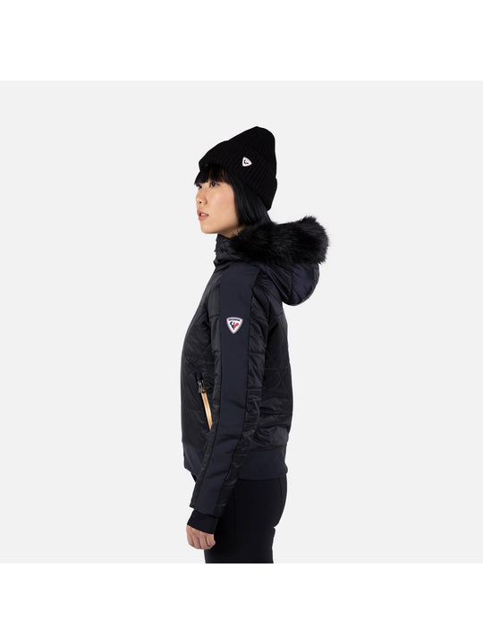 Kurtka narciarska damska Rossignol W Ventina Bomber czarny - Adventure Sports
