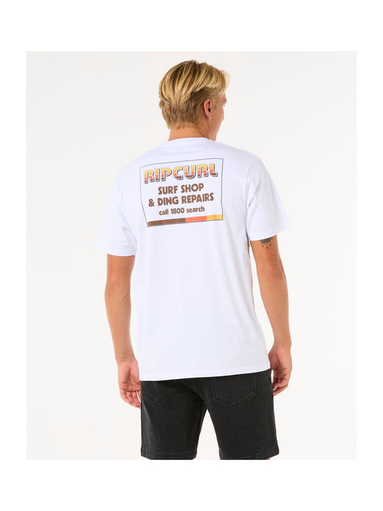 Koszulka RIP CURL Surf Revival Ding Repair Tee biały
