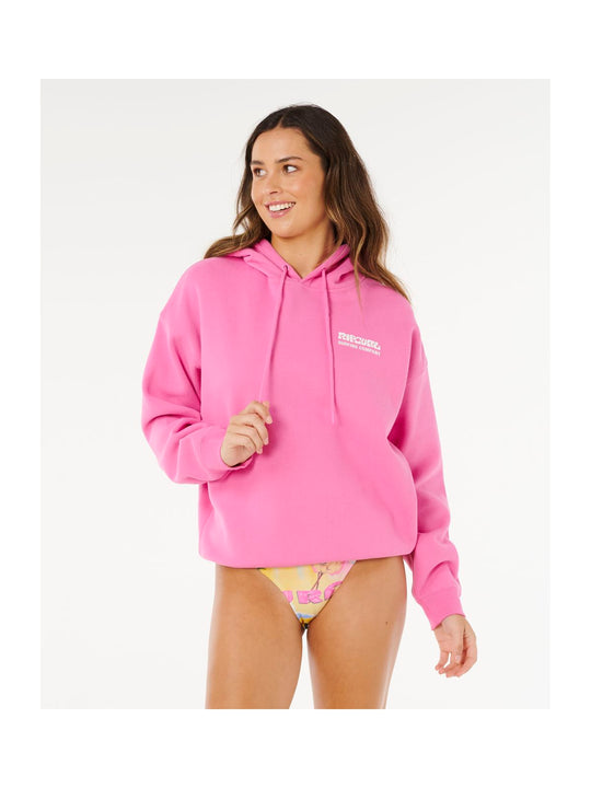 Bluza damska RIP CURL Surf Puff Heritage Hood różowa
