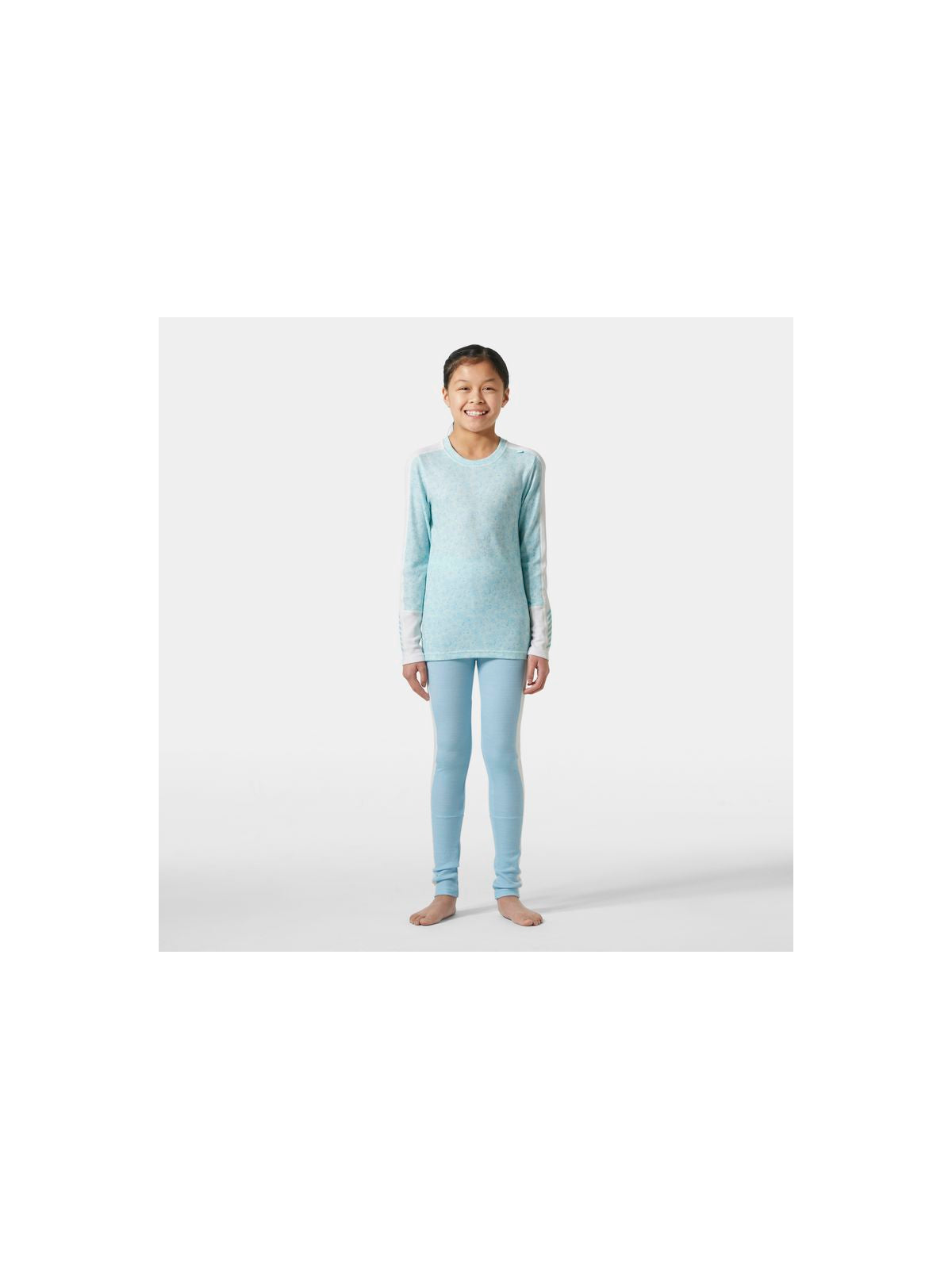 Bielizna dziecięca HELLY HANSEN Jr Graphic Lifa Merino Set kolor niebieski