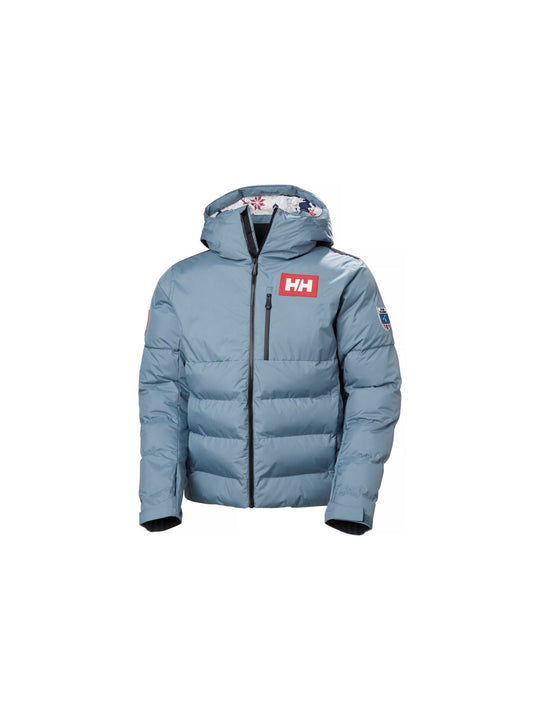 Kurtka męska HELLY HANSEN Kvitfjell Race Puffy Jacket kolor granatowy
