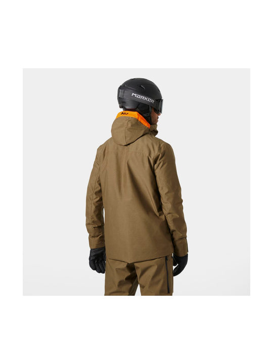 Kurtka narciarska męska HELLY HANSEN GARIBALDI 2.0 JACKET brązowa
