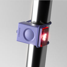 Lampka rowerowa BOOKMAN Block Light Rear 18lm lawendowy
