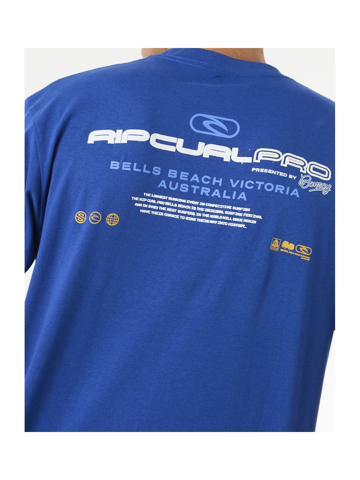 Koszulka RIP CURL Rip Curl Pro 2025 Lock Up Tee niebieski - Adventure Sports