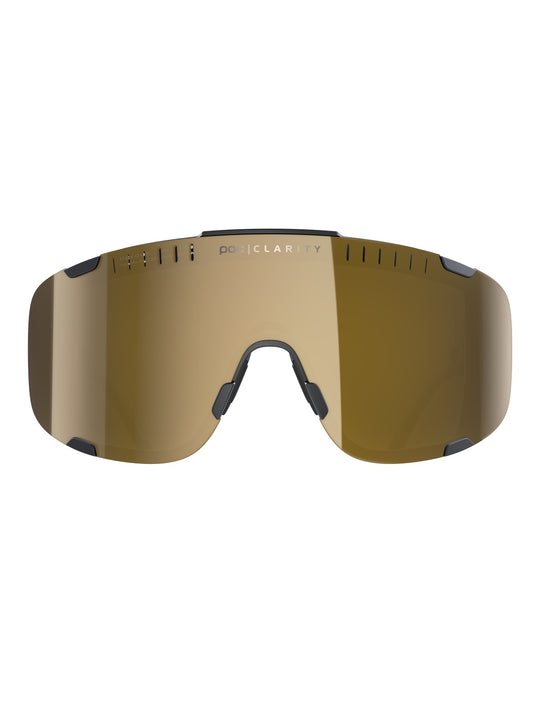 Okulary rowerowe POC Devour Wide Fit czarny | Clarity Road/Partly Sunny Gold cat 2
