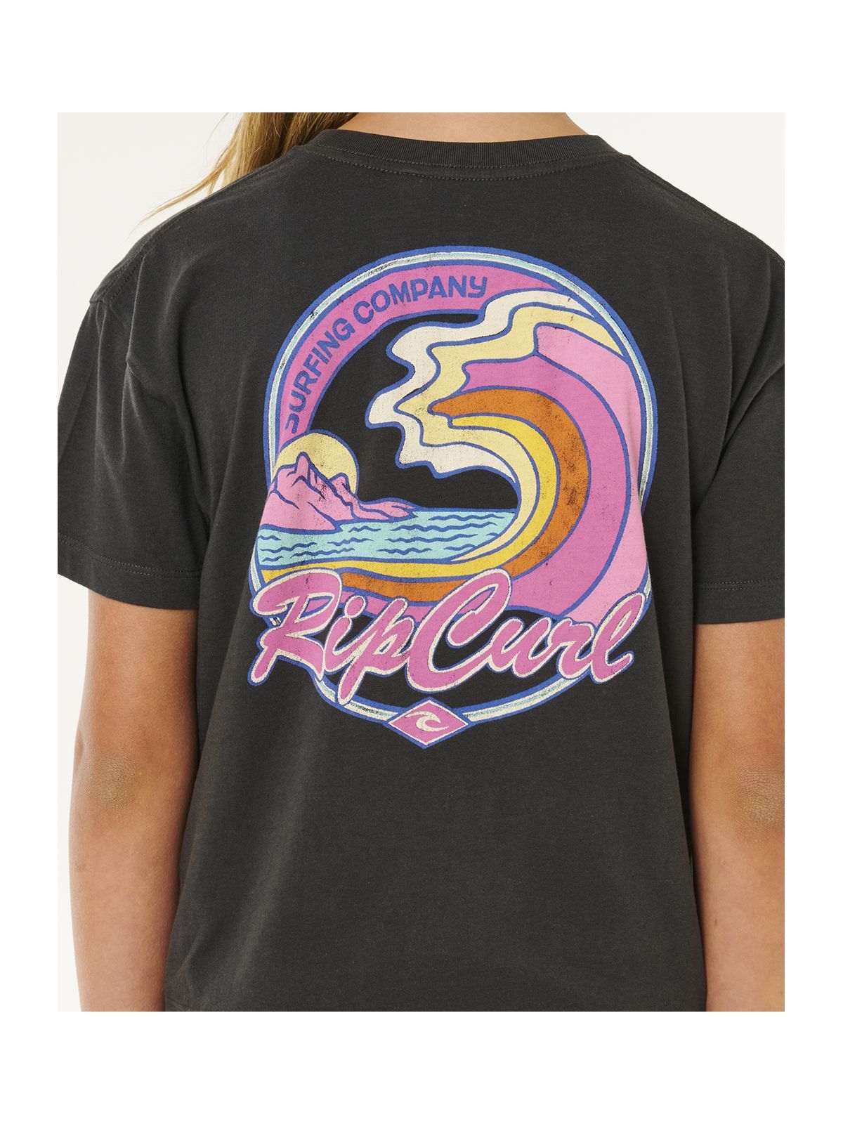 Koszulka dziewczęca RIP CURL Layday Crop-Girl czarna