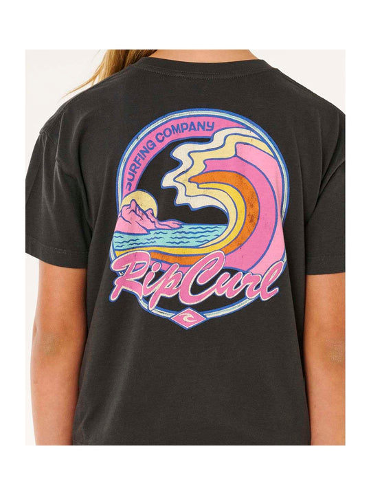 Koszulka dziewczęca RIP CURL Layday Crop-Girl czarna
