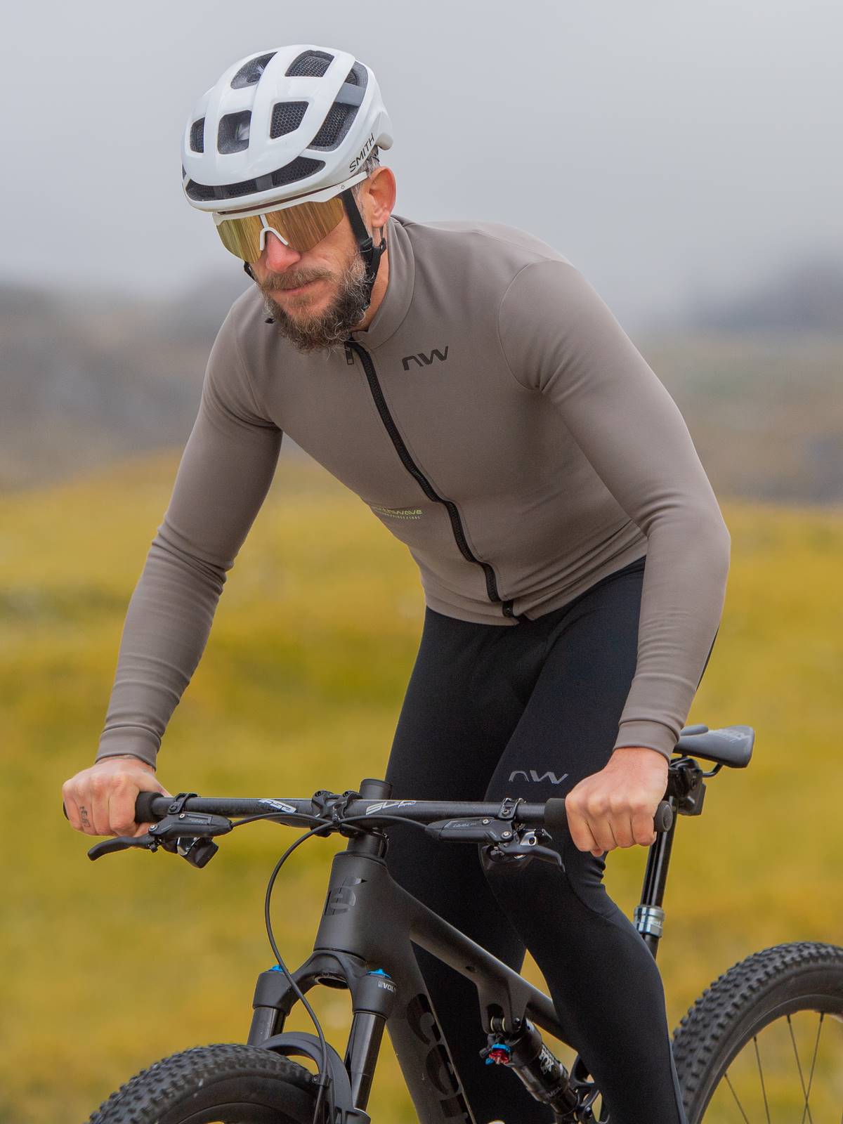 Bluza rowerowa NORTHWAVE Extreme Thermal Jrs beżowy