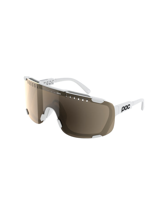 Okulary rowerowe POC Devour Mid biały - Clarity Trail/Partly Sunny Silver Cat. 2

