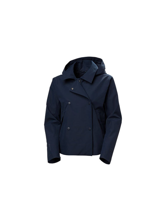 Kurtka damska HELLY HANSEN W Avenue Short Trench granatowa
