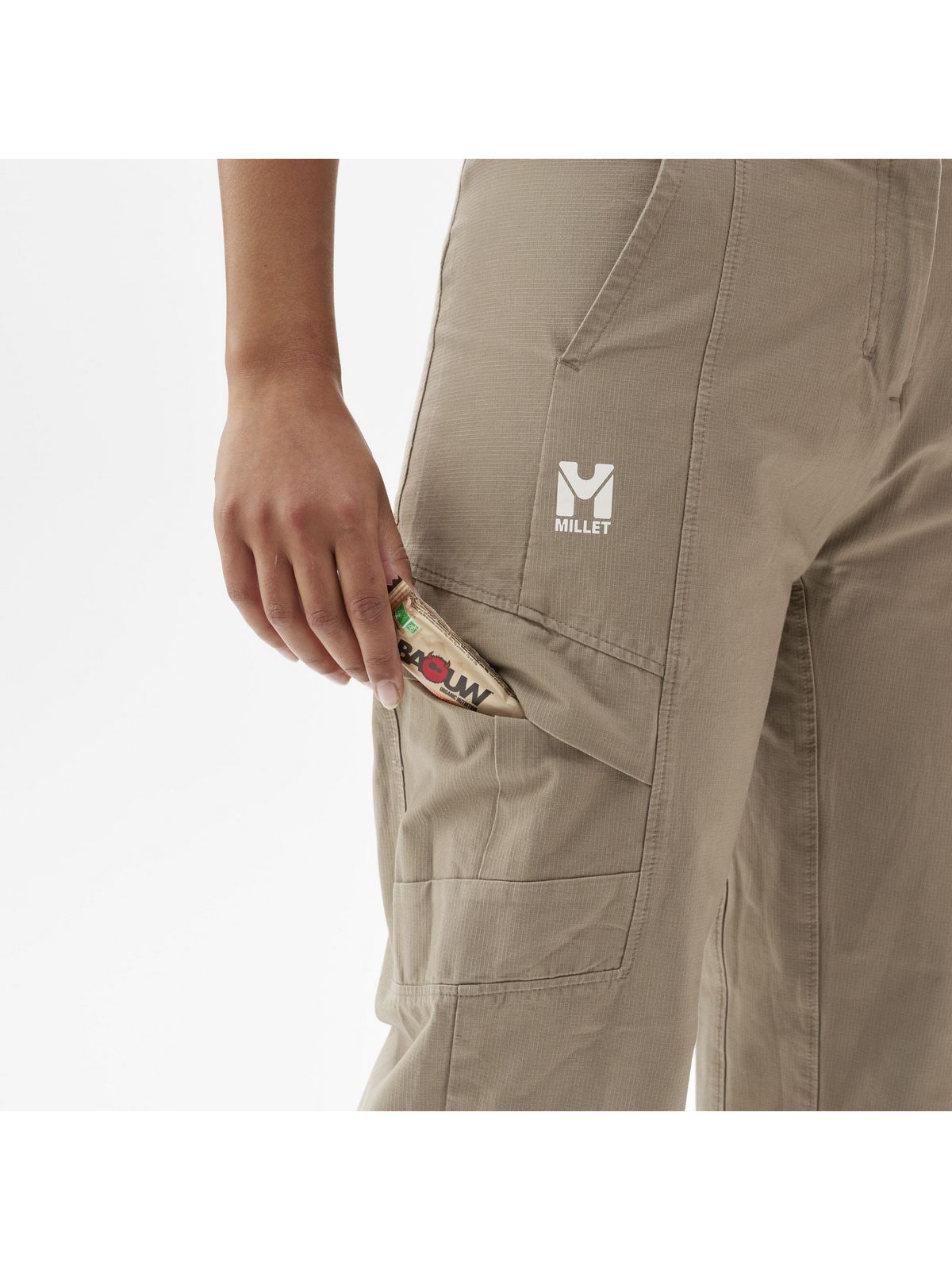 Spodnie MILLET W CIMAI COTTON PANT brązowe
