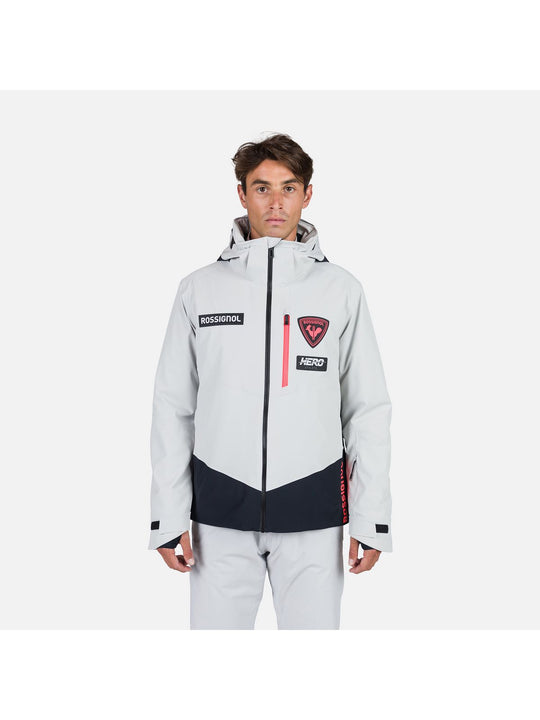 Kurtka narciarska męska Rossignol Hero Blackside Jkt szary - Adventure Sports
