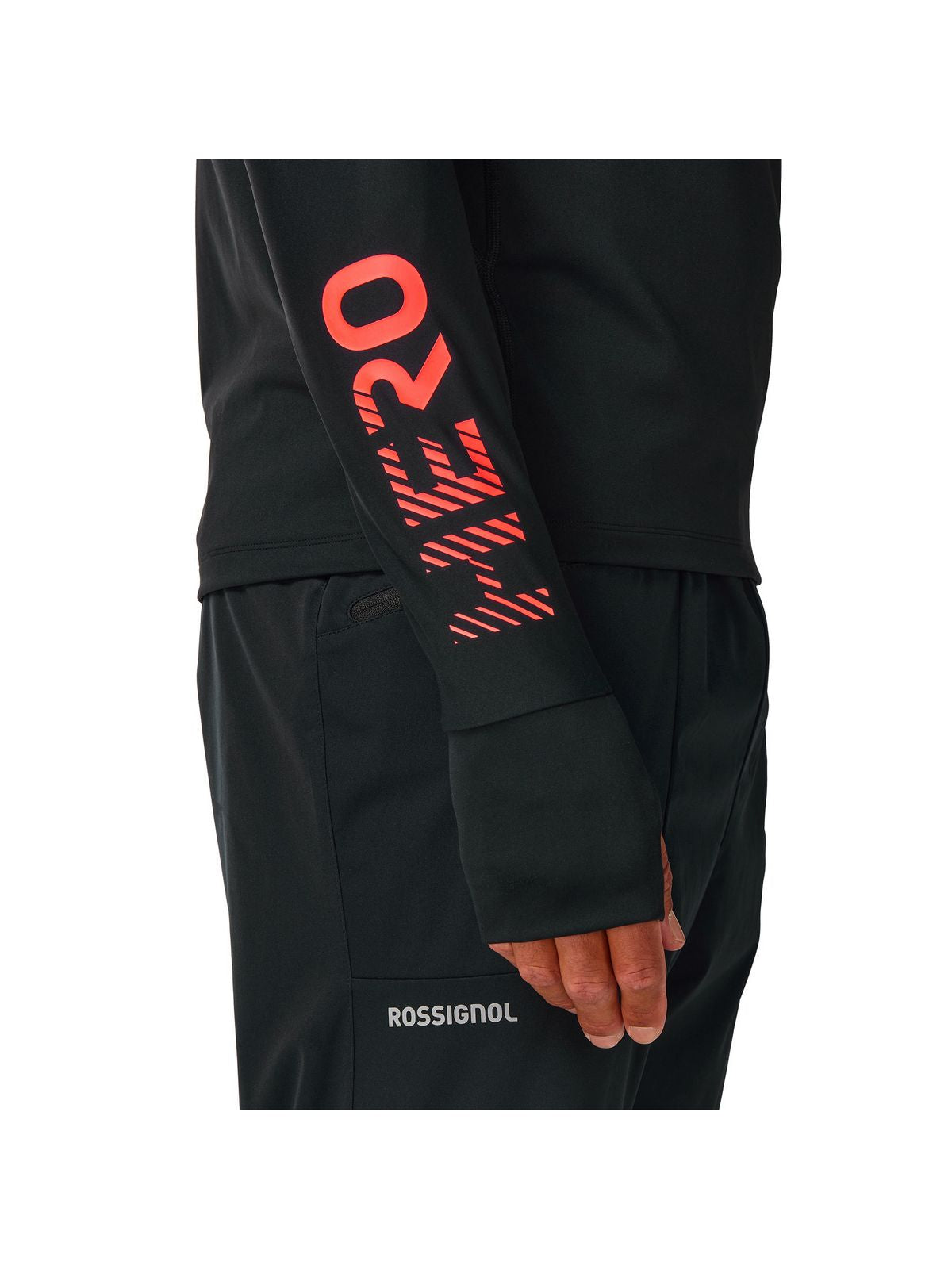 Bluza męska ROSSIGNOL M Hero Half Zip First Layer czarna