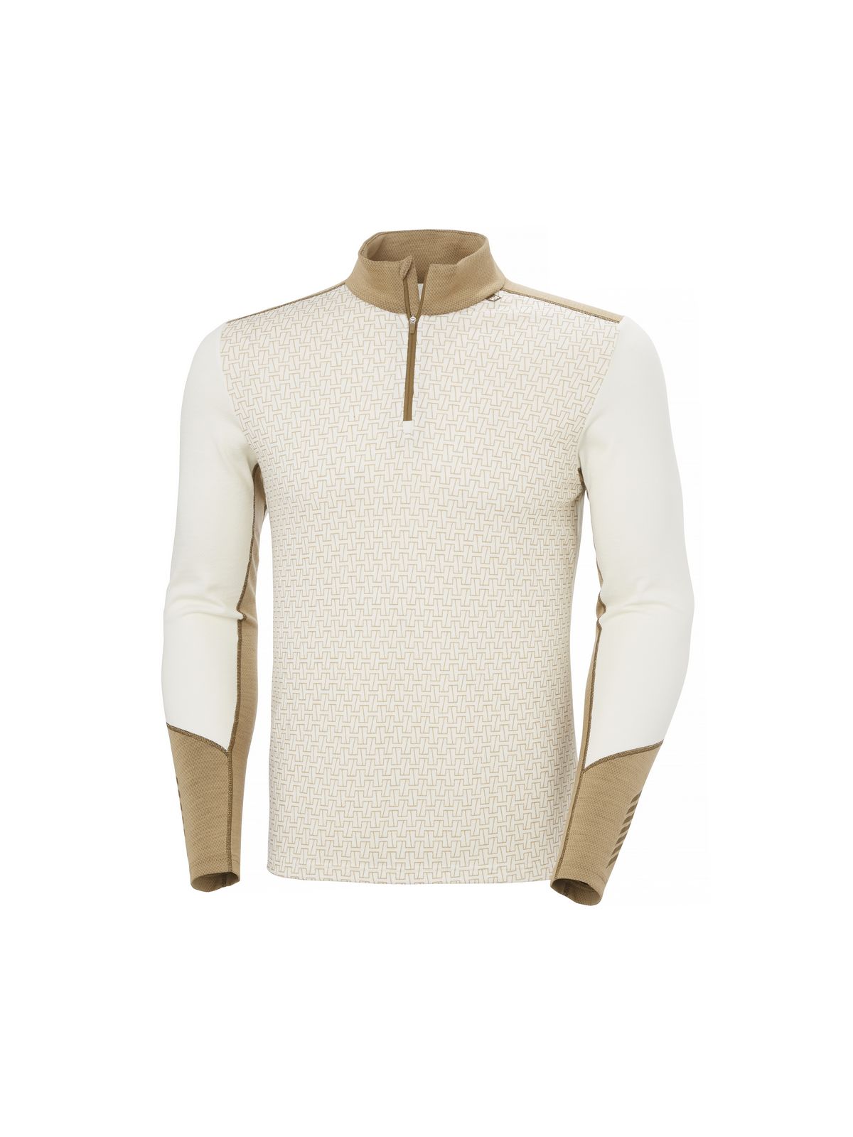 Bielizna termiczna męska HELLY HANSEN LIFA MERINO MIDWEIGHT 1/2 ZIP biała