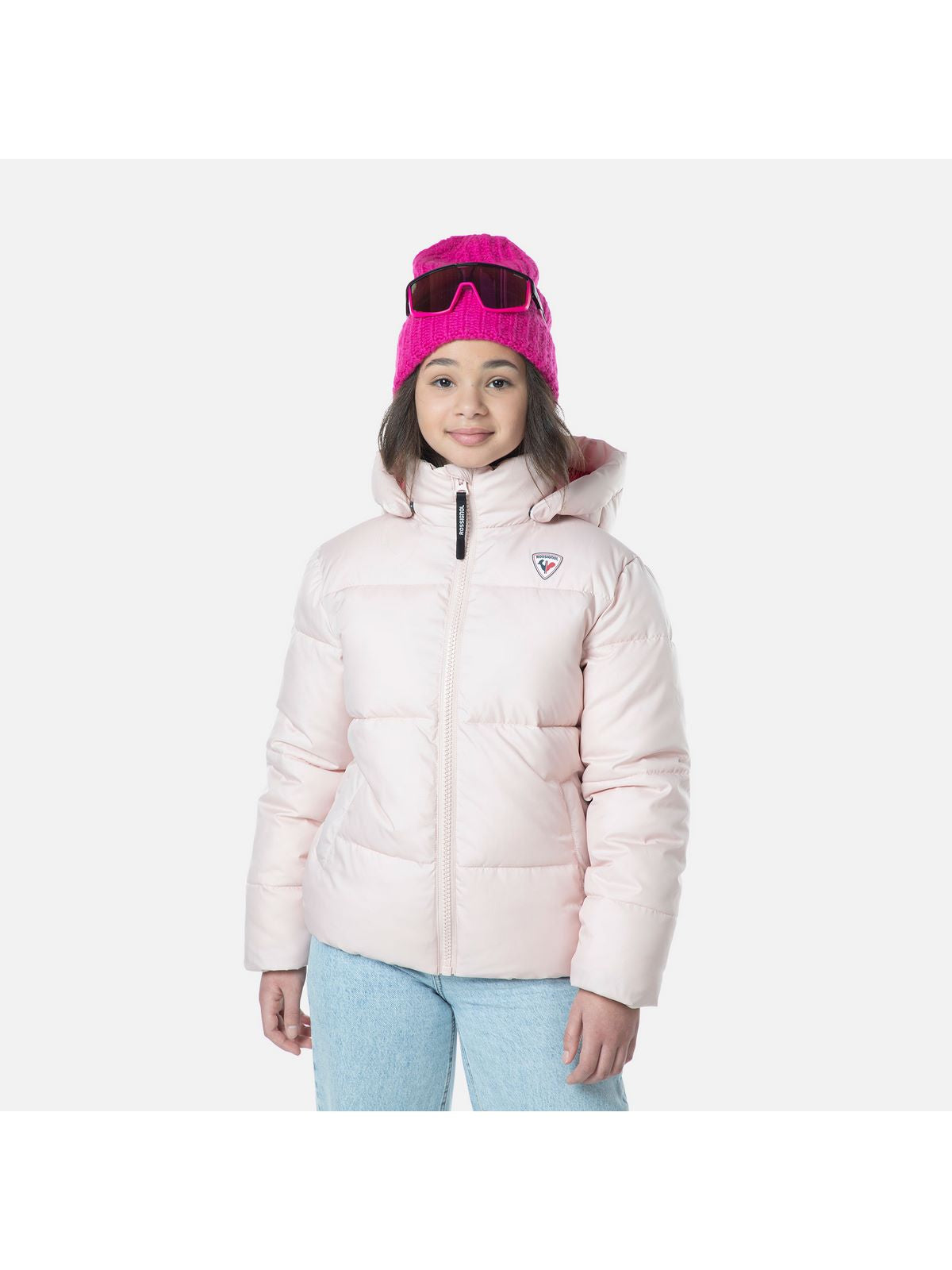 Kurtka zimowa dziewczęca Rossignol Puffy Jkt różowy - Adventure Sports
