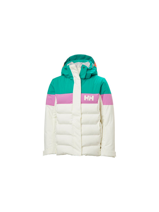 Kurtka narciarska dziecięca HELLY HANSEN Jr Girl Diamond Jacket kolor biały
