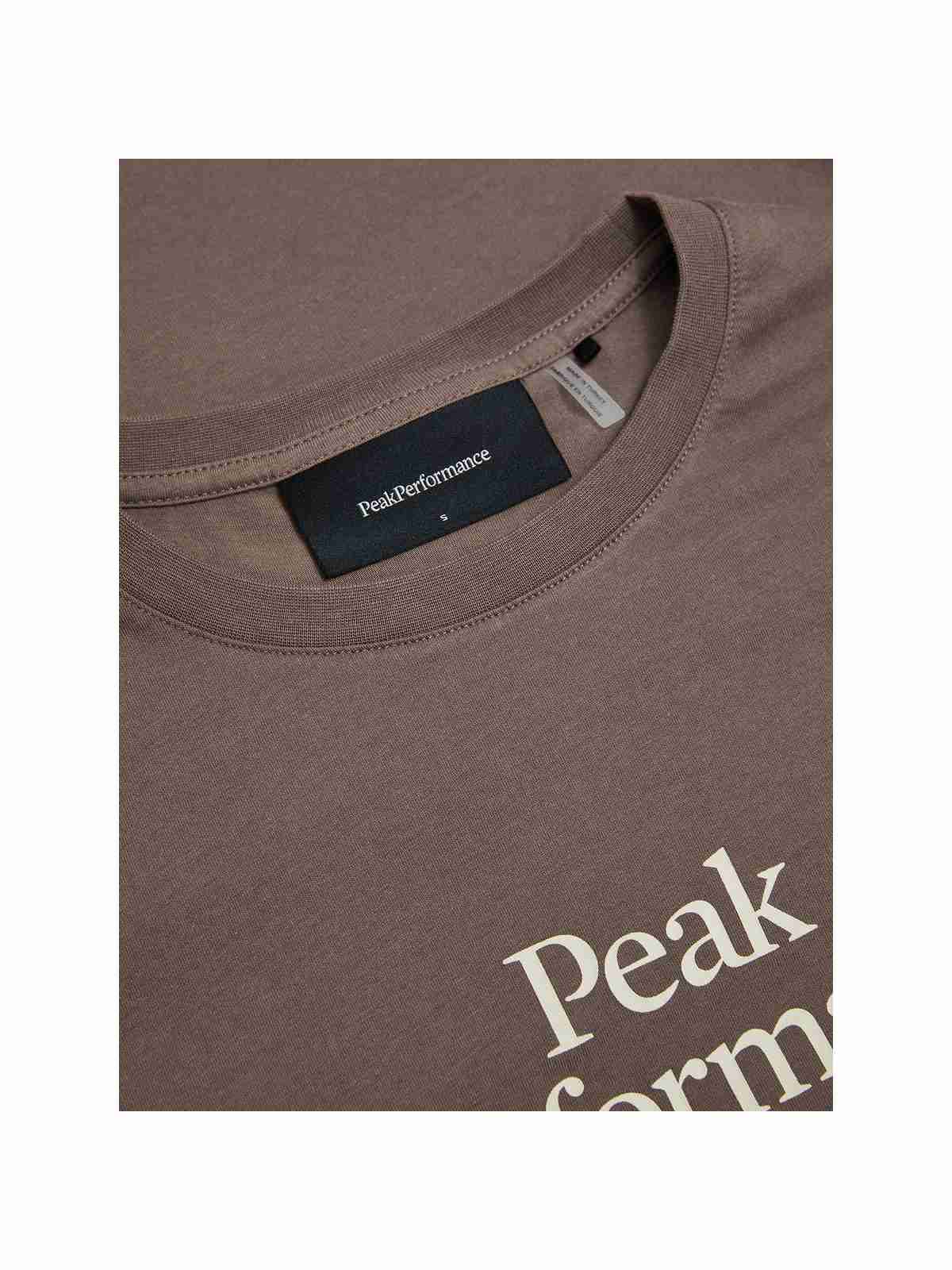 Koszulka damska PEAK PERFORMANCE Original Tee brązowa