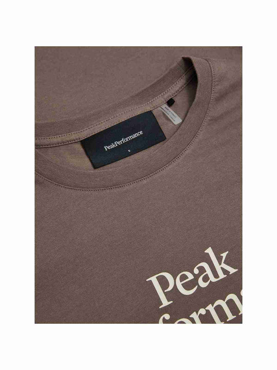 Koszulka damska PEAK PERFORMANCE Original Tee brązowa
