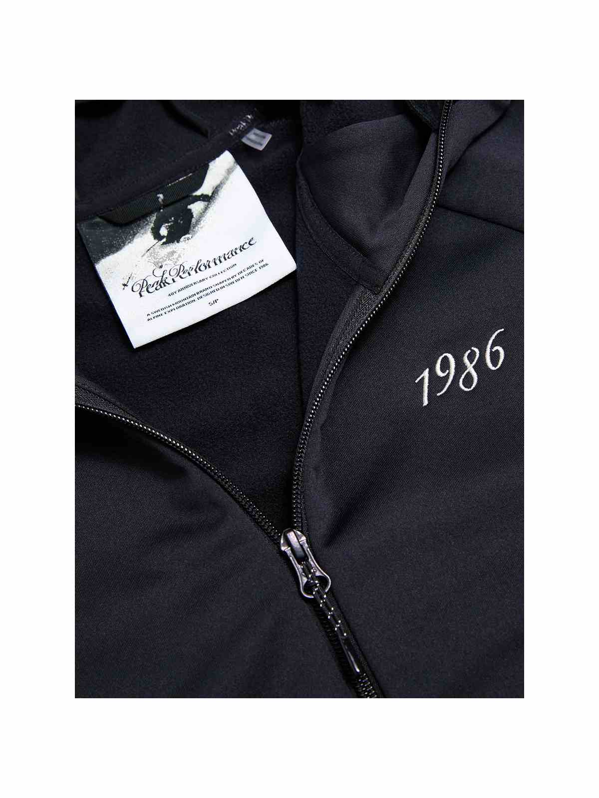 Bluza damska PEAK PERFORMANCE 40Y Rider Zip Hood czarna