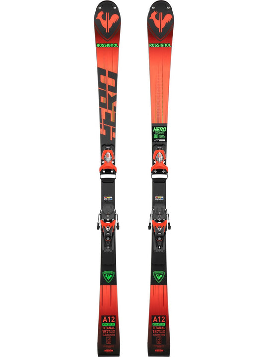Narty ROSSIGNOL HERO Athlete FIS SL FAC 157 + wiązania LOOK SPX15 Rockerace - Adventure Sports
