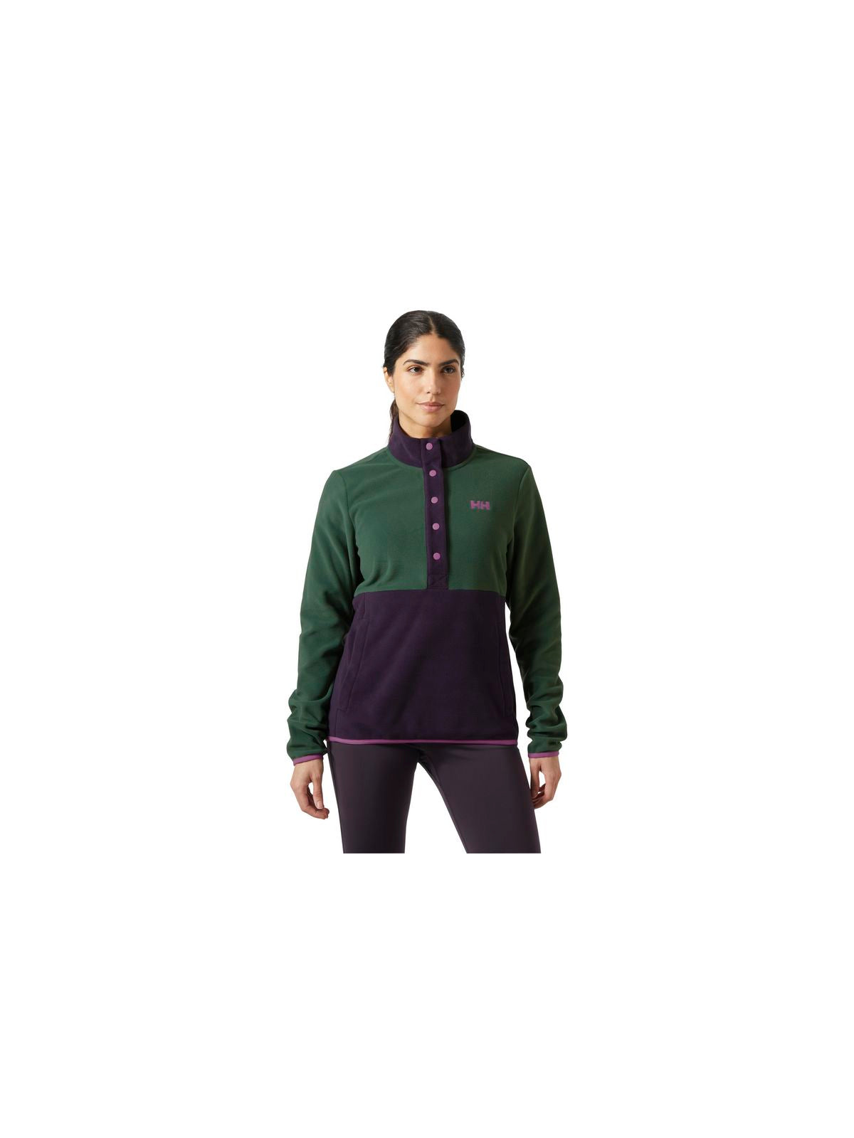 Bluza damska HELLY HANSEN W Daybreaker Snap Pullover kolor czarny