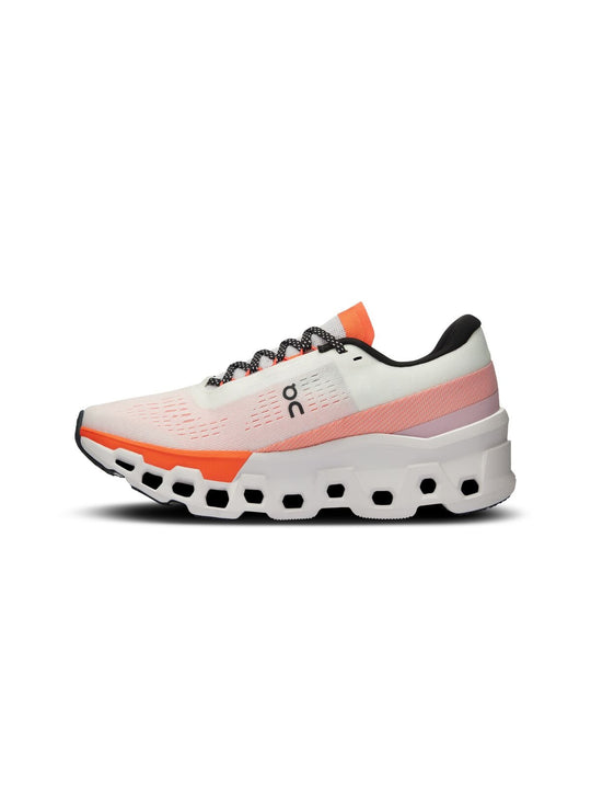 Buty do biegania męskie ON RUNNING Cloudmonster 2 biały pomarańcz
