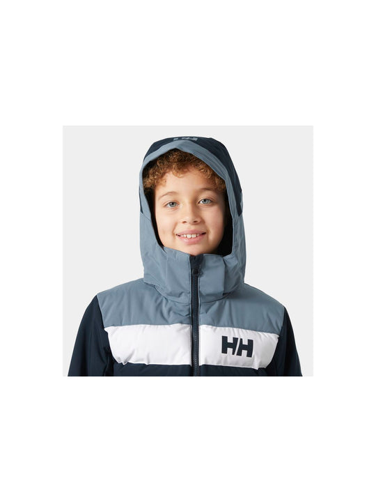 Kurtka narciarska dziecięca HELLY HANSEN Jr Cyclone Jacket kolor granatowy
