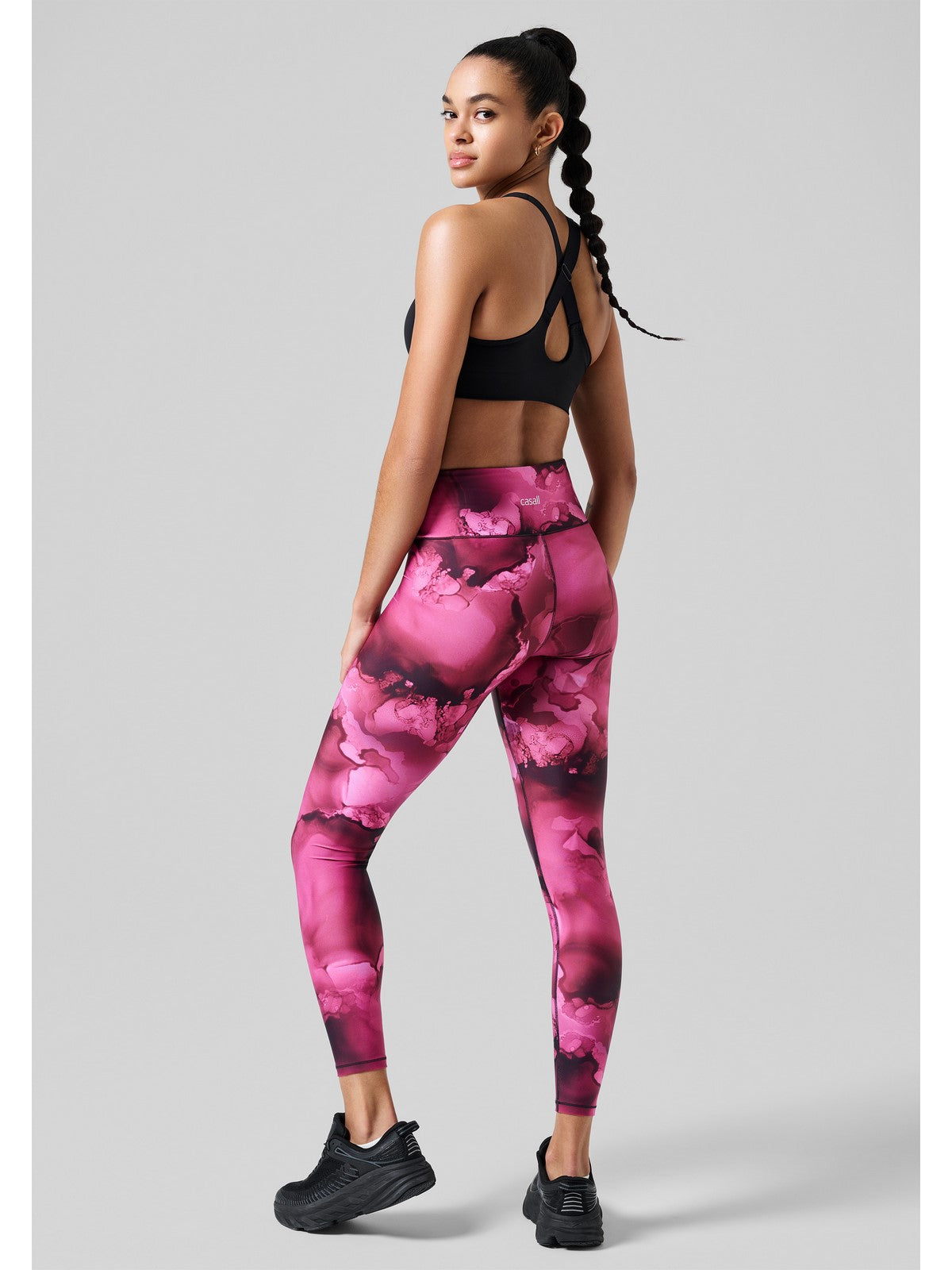 Legginsy CASALL Ultra High Waist Printed Tights różowy - Adventure Sports