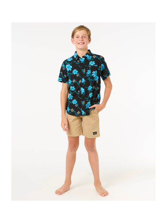 Koszula RIP CURL Surf Revival S/S Shirt-Boy czarny
