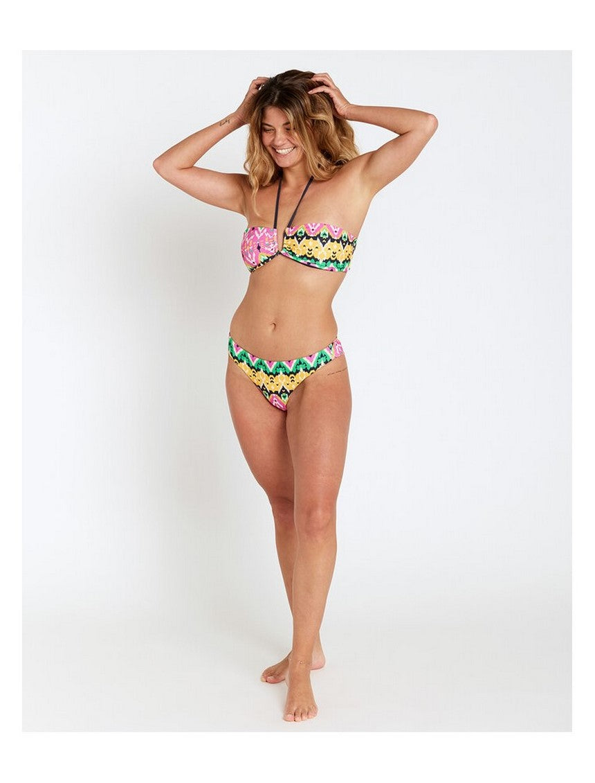 Majtki kąpielowe RIP CURL Ikat Geo Cheeky Pant turkusowe