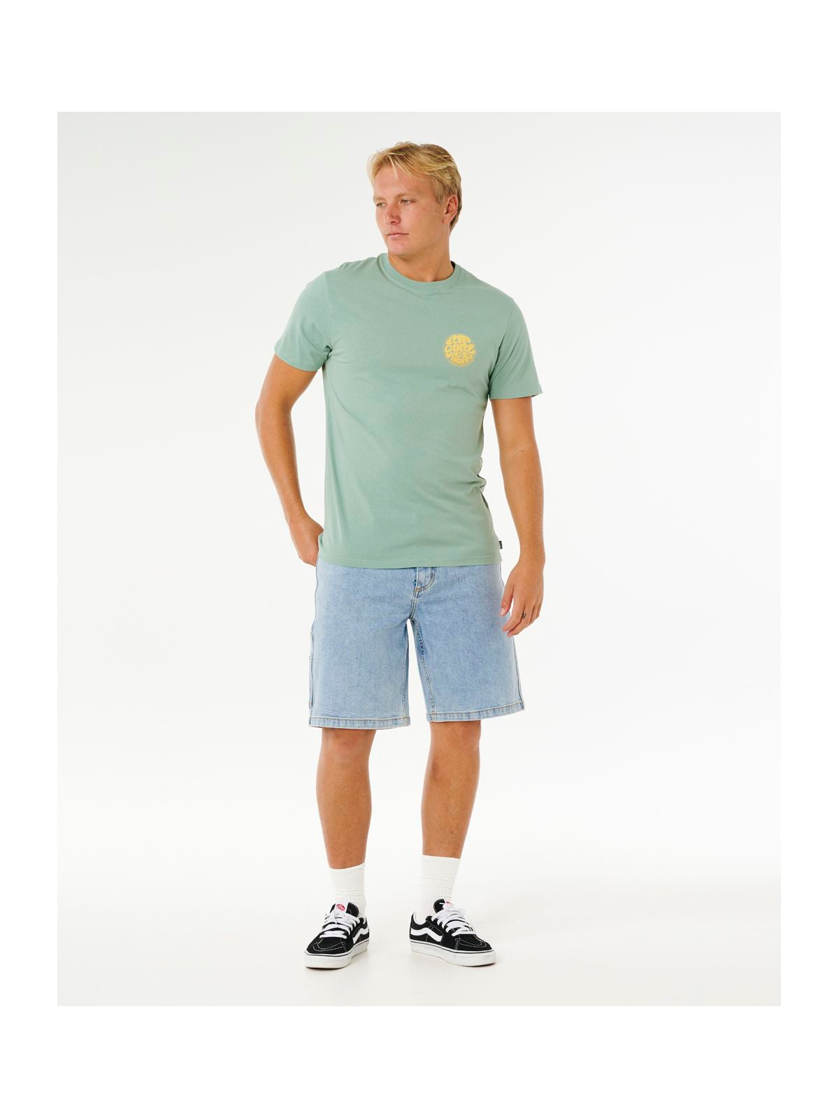 Koszulka męska RIP CURL Wettie Passage Icon Tee zielona