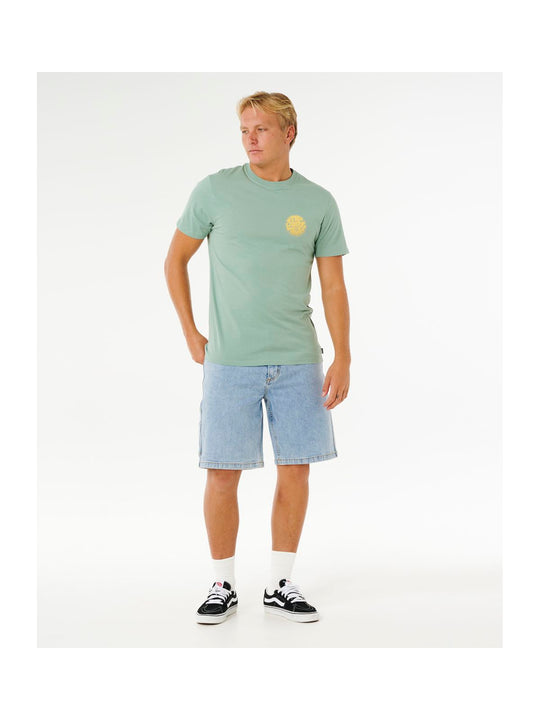 Koszulka męska RIP CURL Wettie Passage Icon Tee zielona
