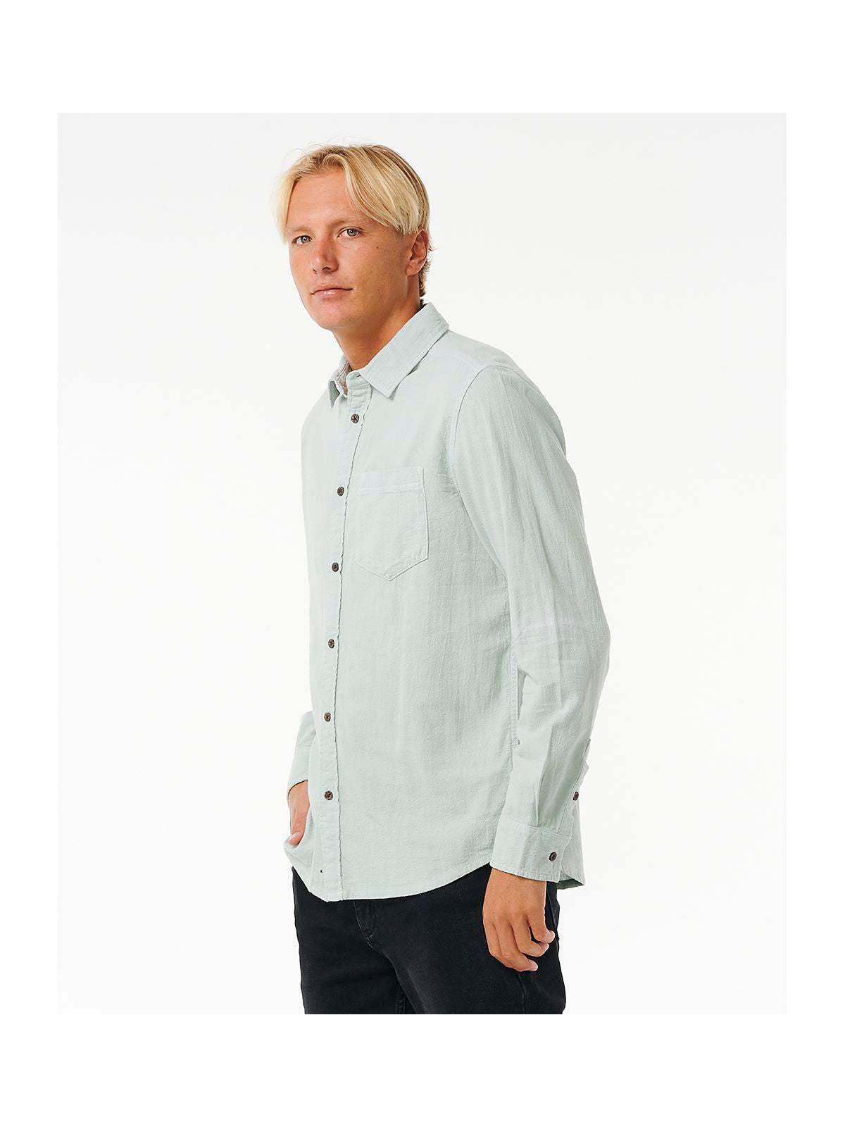 KOSZULA RIP CURL WASHED L/S SHRT niebieski - M - Koszula - Adventure Sports