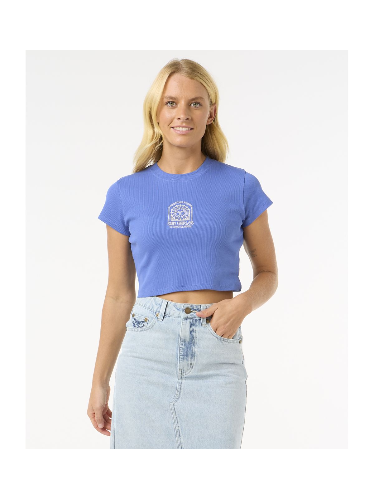 Koszulka RIP CURL San Carlos Baby Tee niebieski
