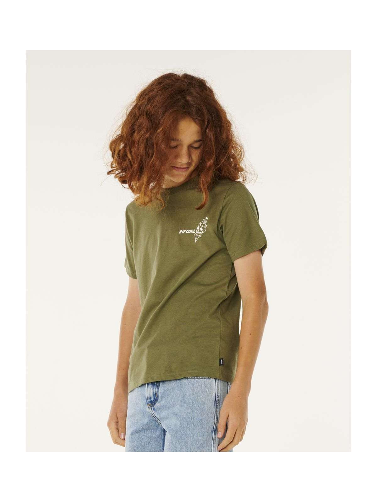 Koszulka chłopięca RIP CURL Eternal Shred Art Tee-Boy zielona