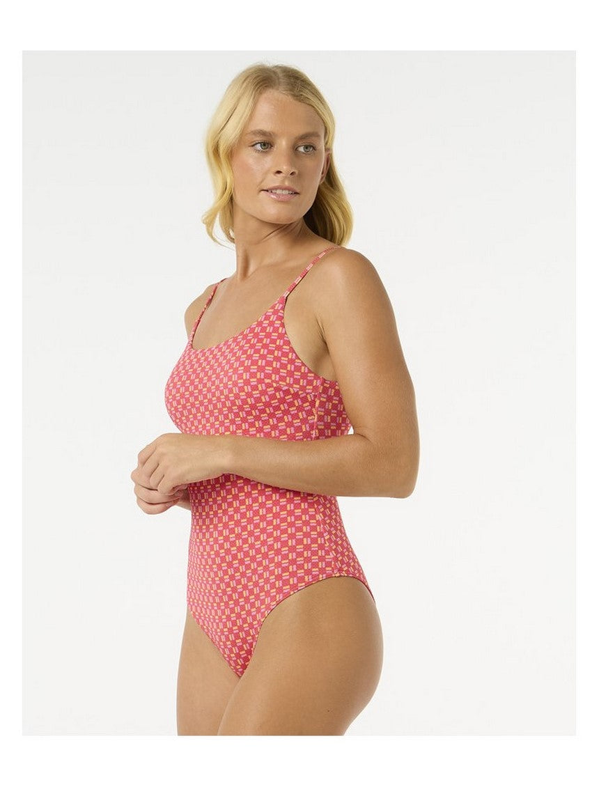 Kostium jednoczęściowy RIP CURL Shell Cove Cheeky One Piece czerwony