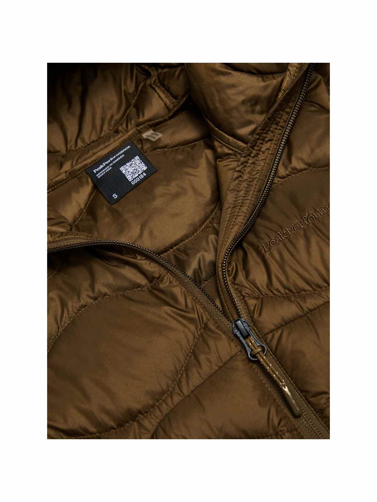 Kurtka puchowa damska PEAK PERFORMANCE Helium Nova Down Hood Jacket brązowa