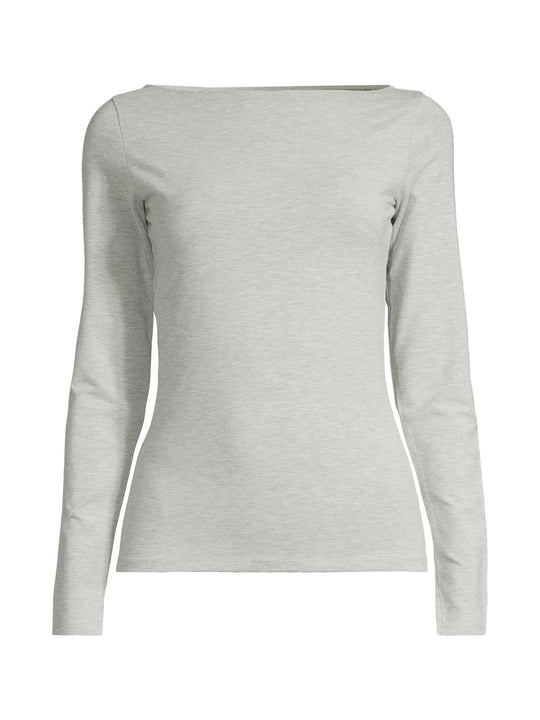Koszulka treningowa damska CASALL Sublime Boatneck Long Sleeve kolor szary
