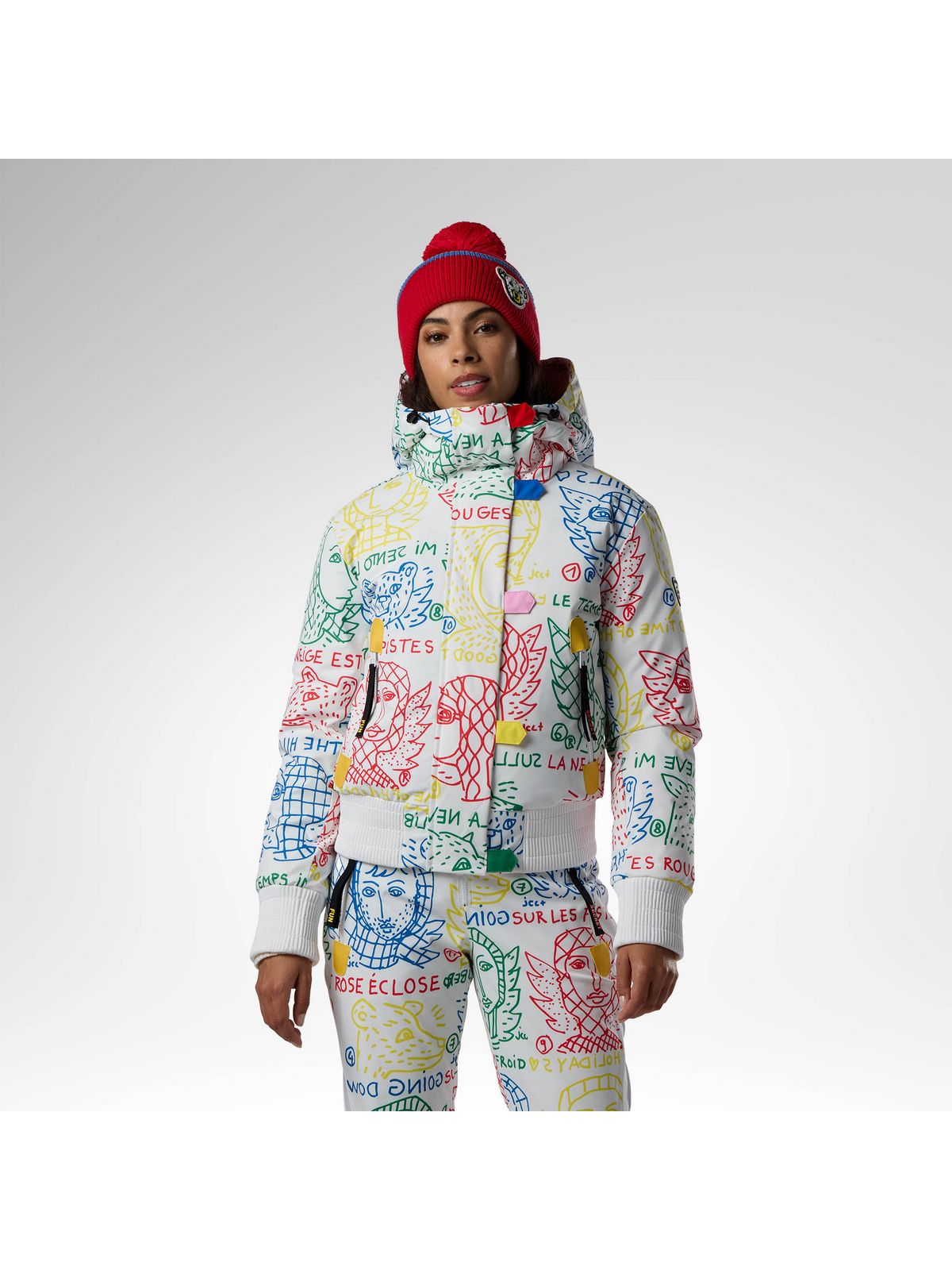 Kurtka narciarska damska ROSSIGNOL W Jcc Bomber Ski Jacket multikolor