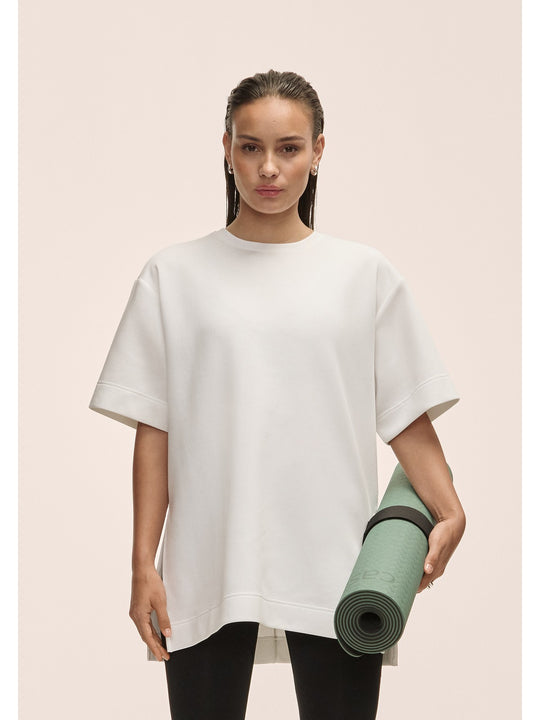 Koszulka damska Casall Aria Oversize Tee biały - Adventure Sports
