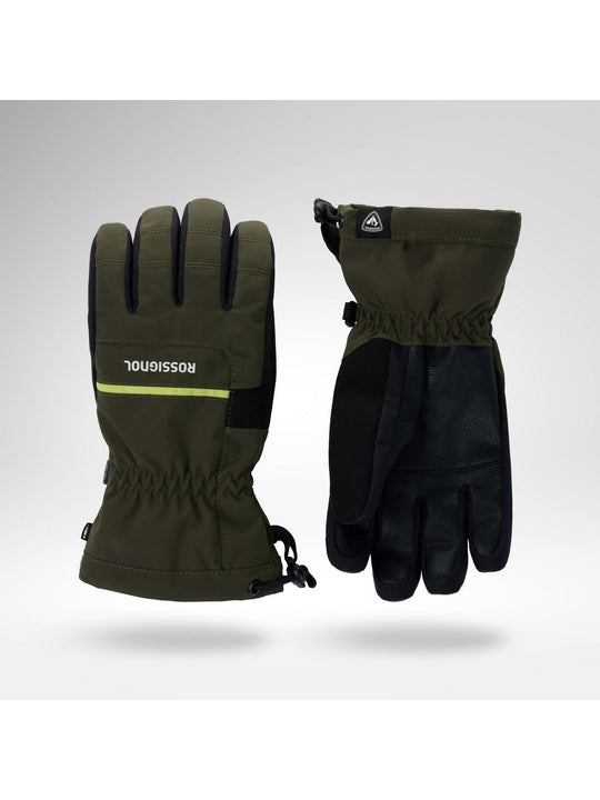 Rękawice narciarskie juniorskie ROSSIGNOL Jr Roc Ski Gloves R-Shell Dry zielone
