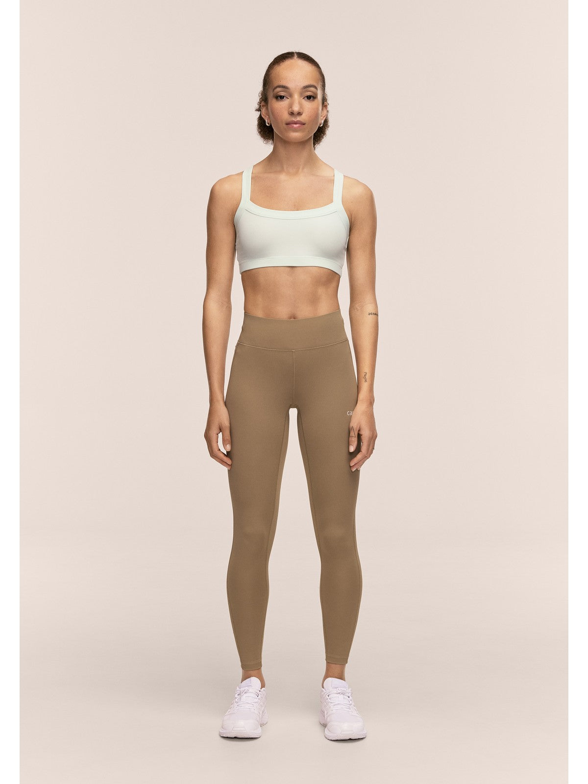 Legginsy treningowe damskie CASALL Essential Tights kolor zielony