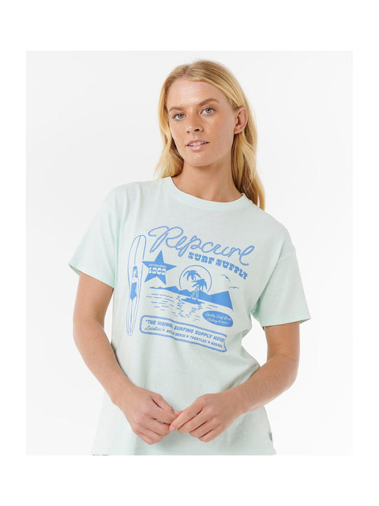 Koszulka RIP CURL SURF SUPPLY RELAXED TEE niebieska
