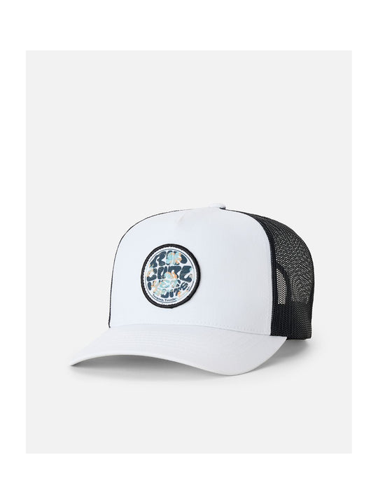 Czapka z daszkiem męska RIP CURL Wetsuit Icon Trucker biała
