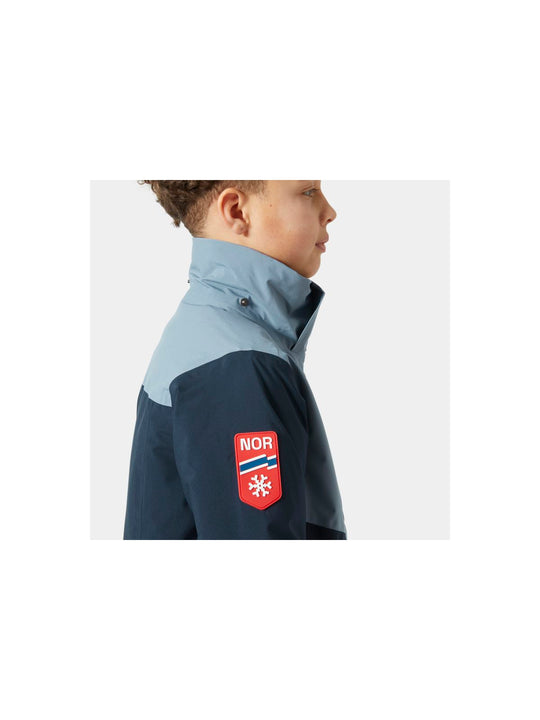 Kurtka narciarska dziecięca HELLY HANSEN Jr Elevate Jacket kolor granatowy

