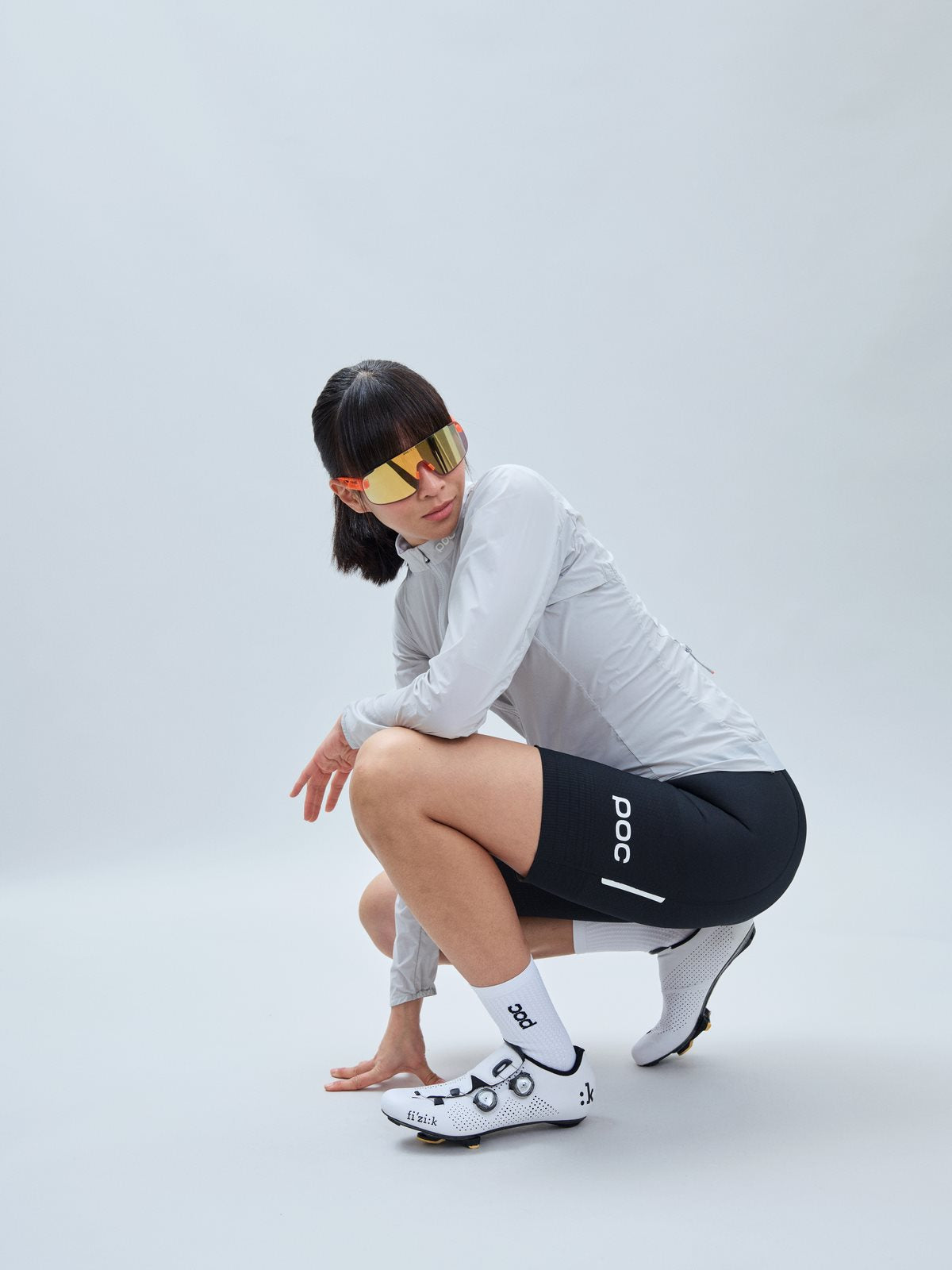Kurtka rowerowa damska POC W's Essential Splash Jacket szary