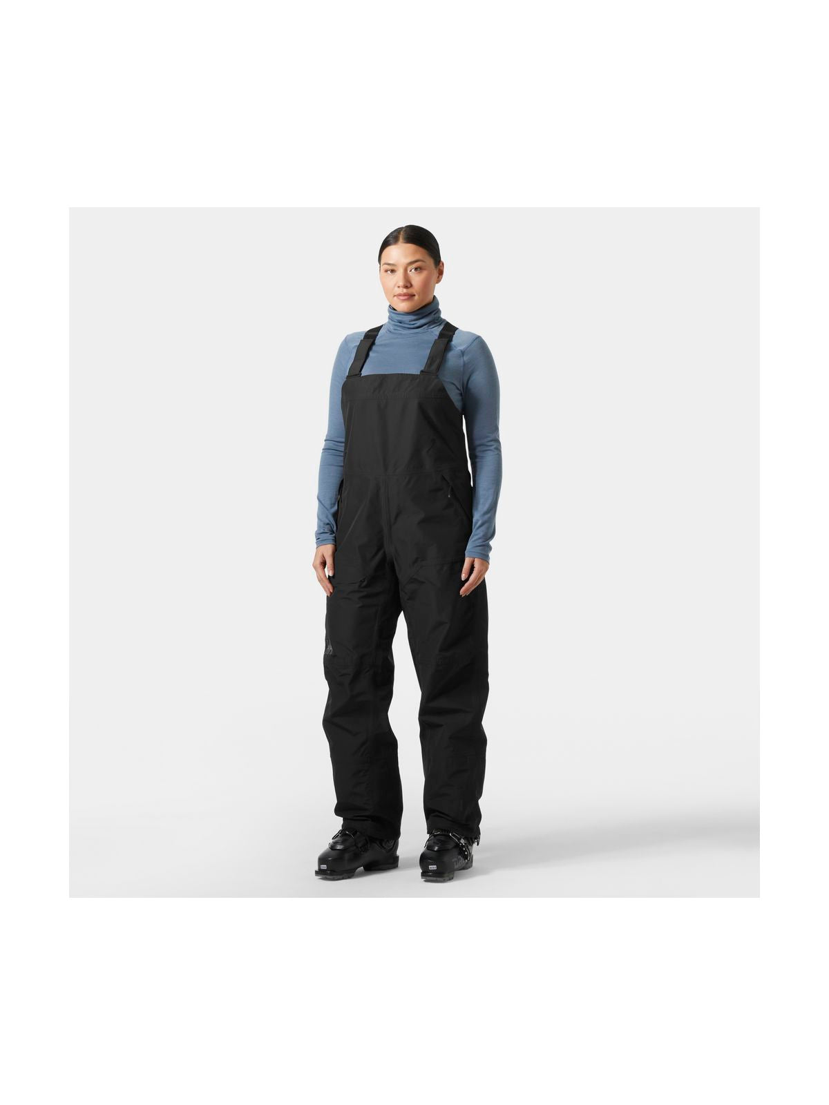 Spodnie narciarskie damskie HELLY HANSEN W EMIKO SHELL BIB PANT czarne