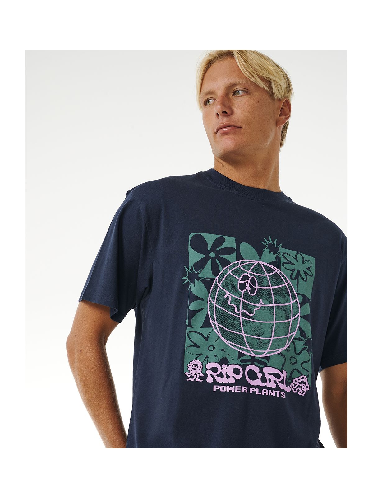 Koszulka RIP CURL Swc Earth Power Tee granatowy - Adventure Sports